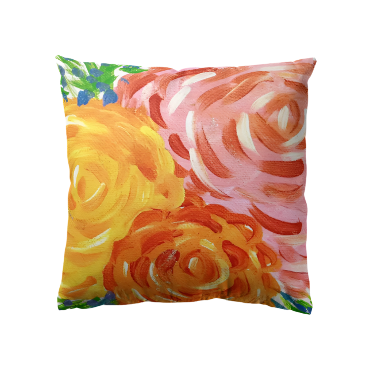Blossom Hypoallergenic Throw Pillow