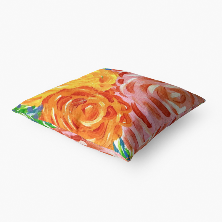 Blossom Hypoallergenic Throw Pillow