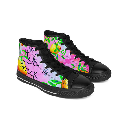 Pink Lemons High-Top Sneakers