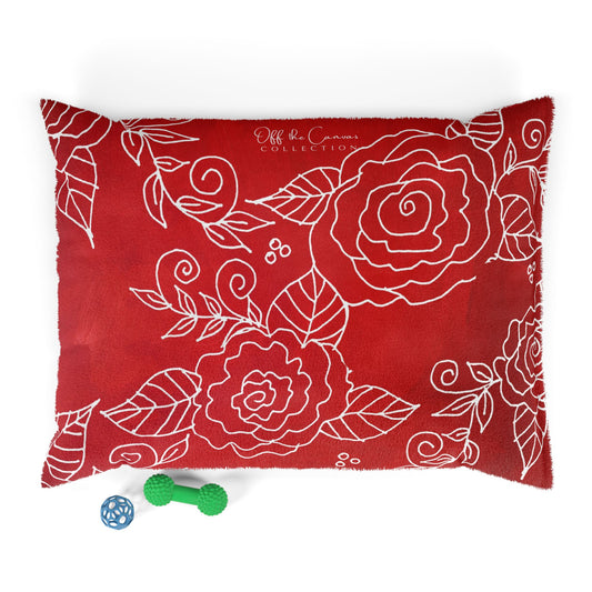 Crimson Rose Pet Bed