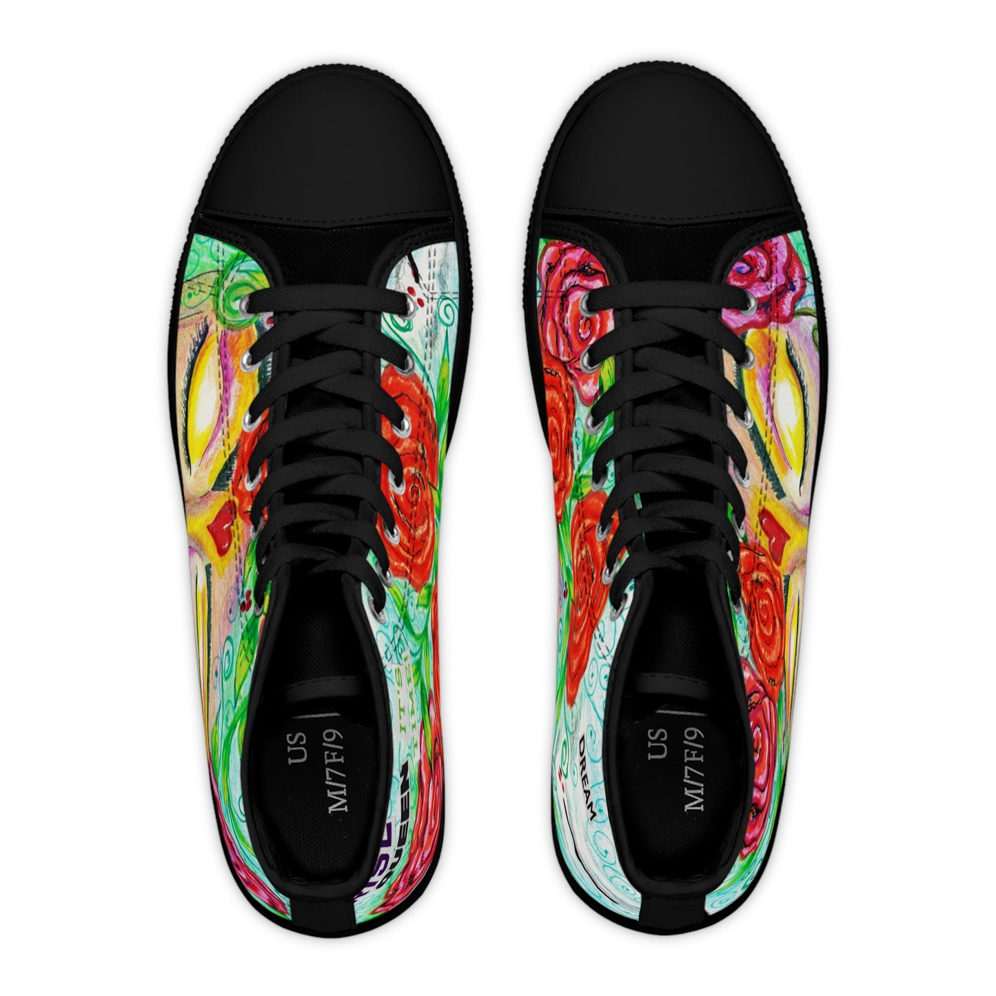 Rise Queen Women's Blk High Top Sneakers