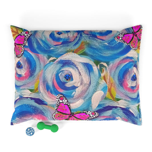Blue Rose Pet Bed