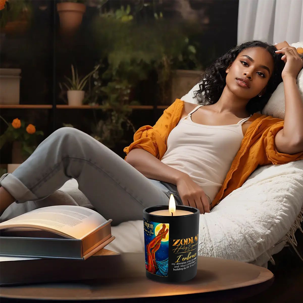 Capricorn Zodiac Scented Candle (6oz)