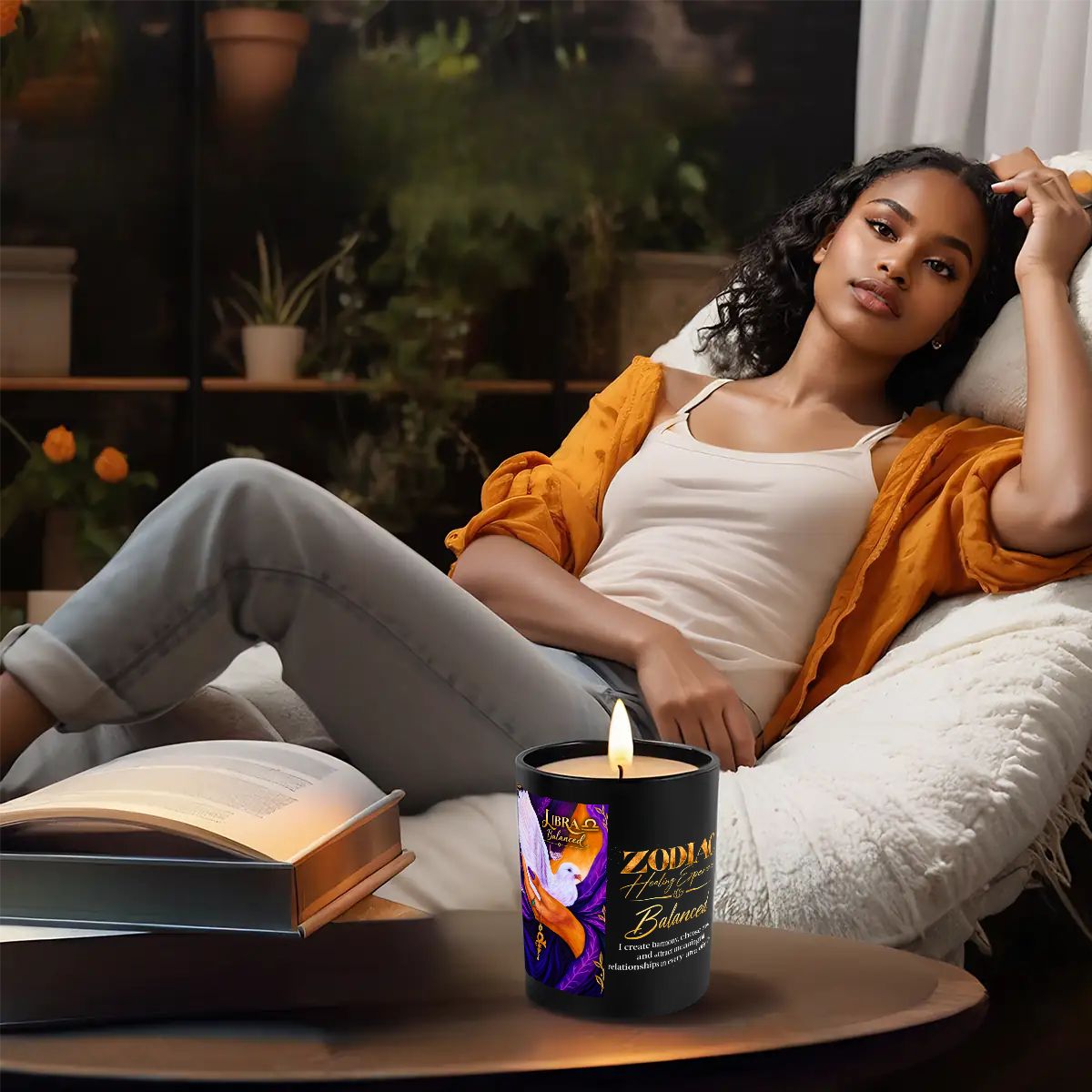 Libra Zodiac Scented Candle (6oz)