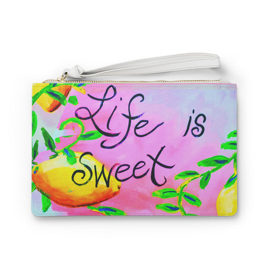 Pink Lemons Clutch Bag