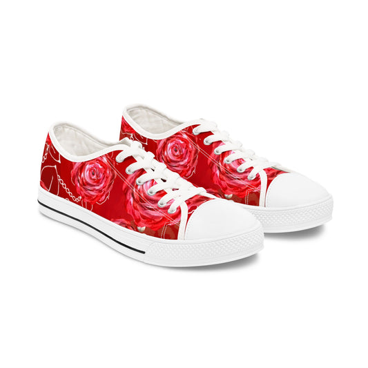 Lady in Red Women's Low Top Sneakers