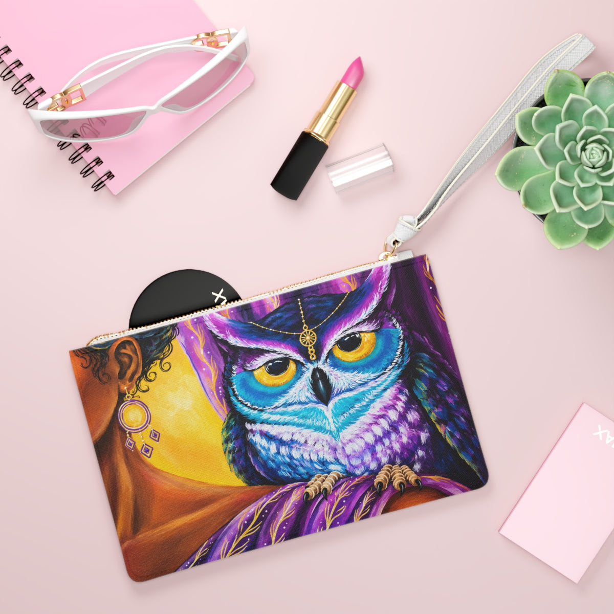 Wisdom in Stillness (Virgo) Clutch Bag
