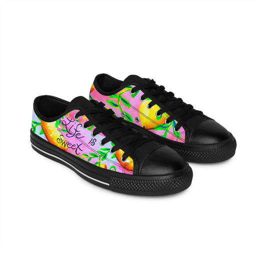 Pink Lemons Women's Low-Top Sneakers