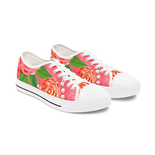 Pretty -N- Pink Women's Low Top Sneakers
