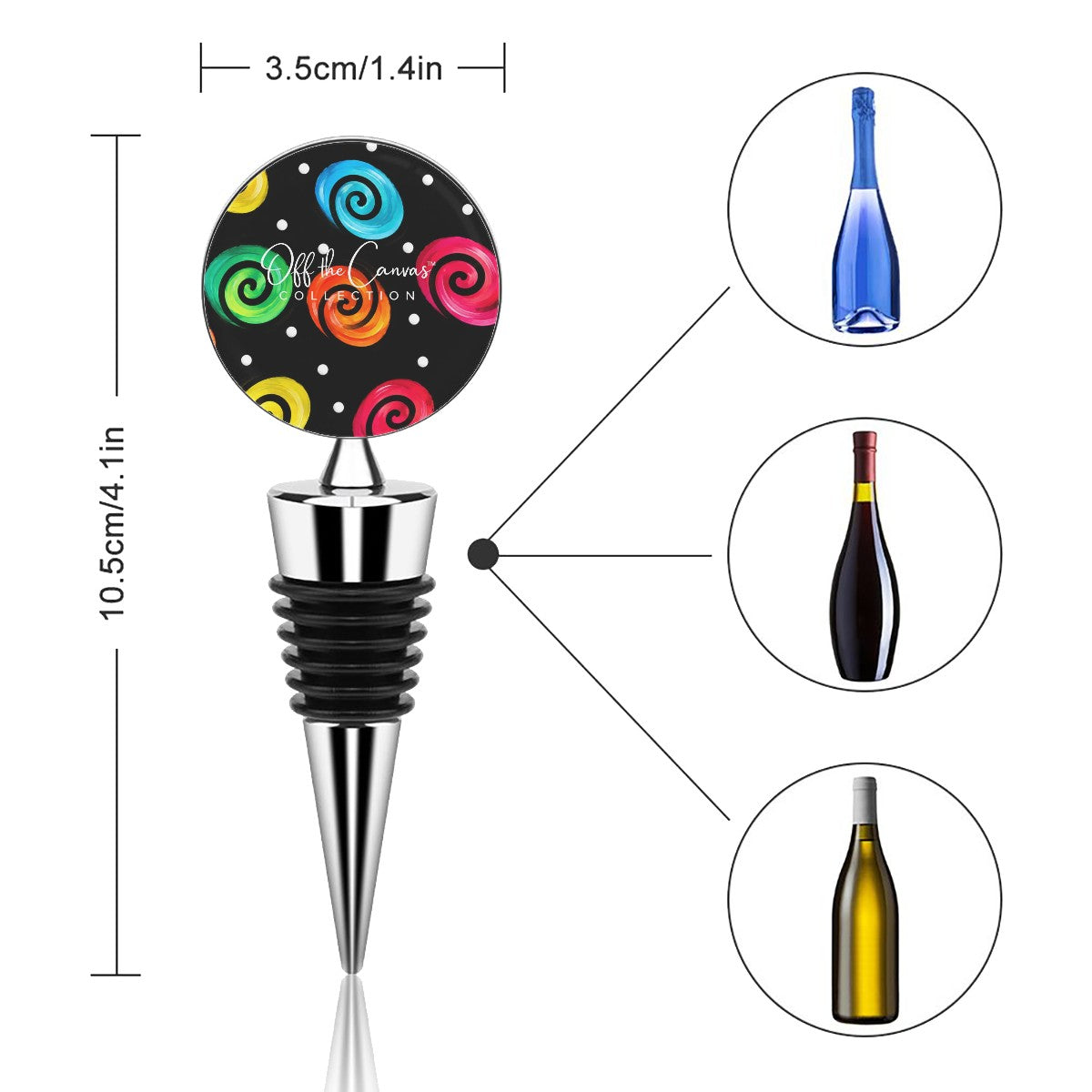 Gum Ball Wine Bottle Stopper