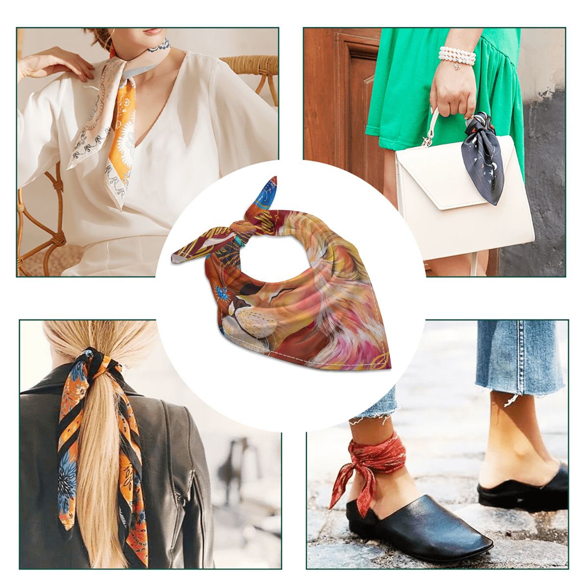 Leo Silk Scarf