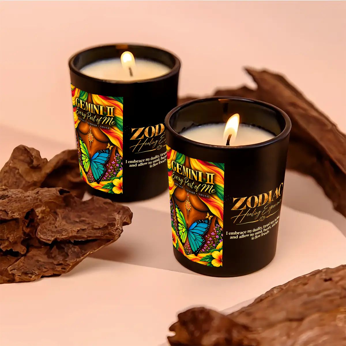 Gemini Zodiac Scented Candle (6oz)