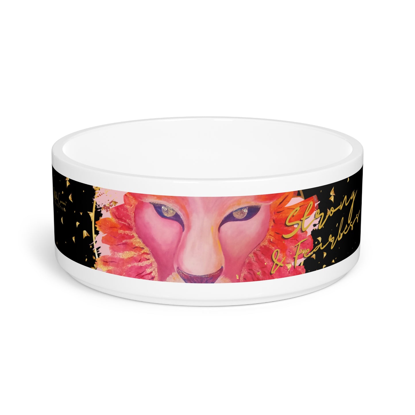 Strong & Fearless Ceramic Pet Bowl