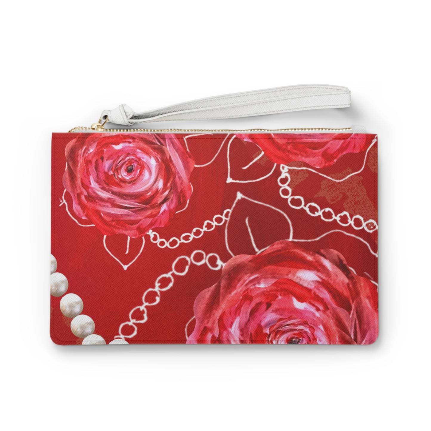 Lady in Red Clutch Bag