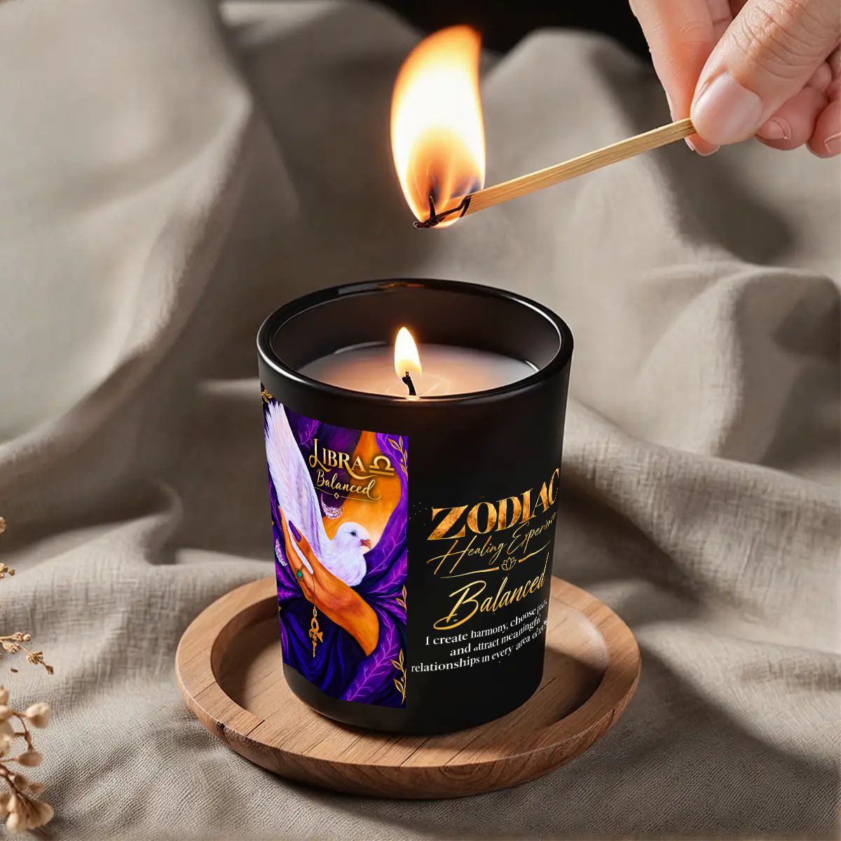 Libra Zodiac Scented Candle (6oz)