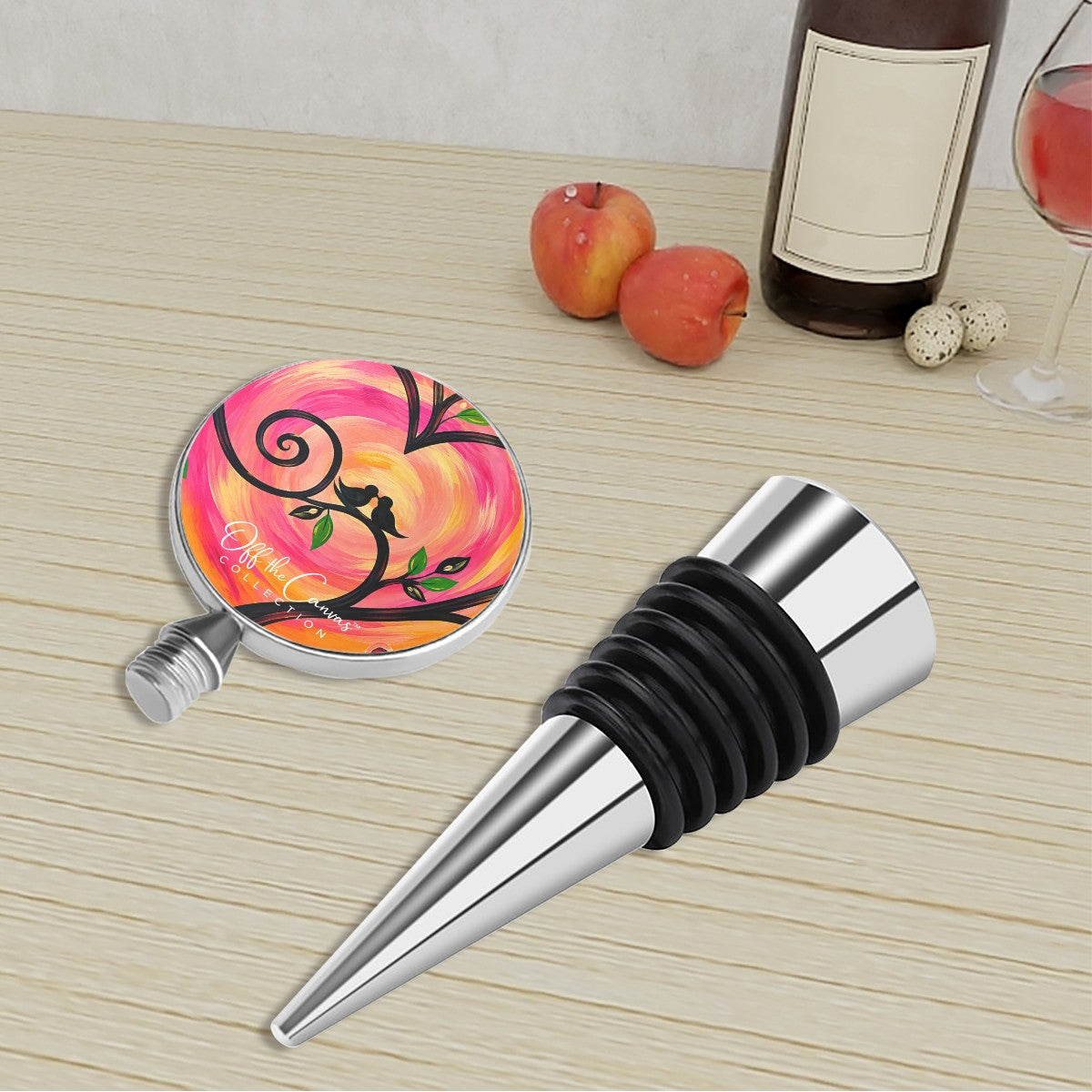 Love Birds Wine Bottle Stopper