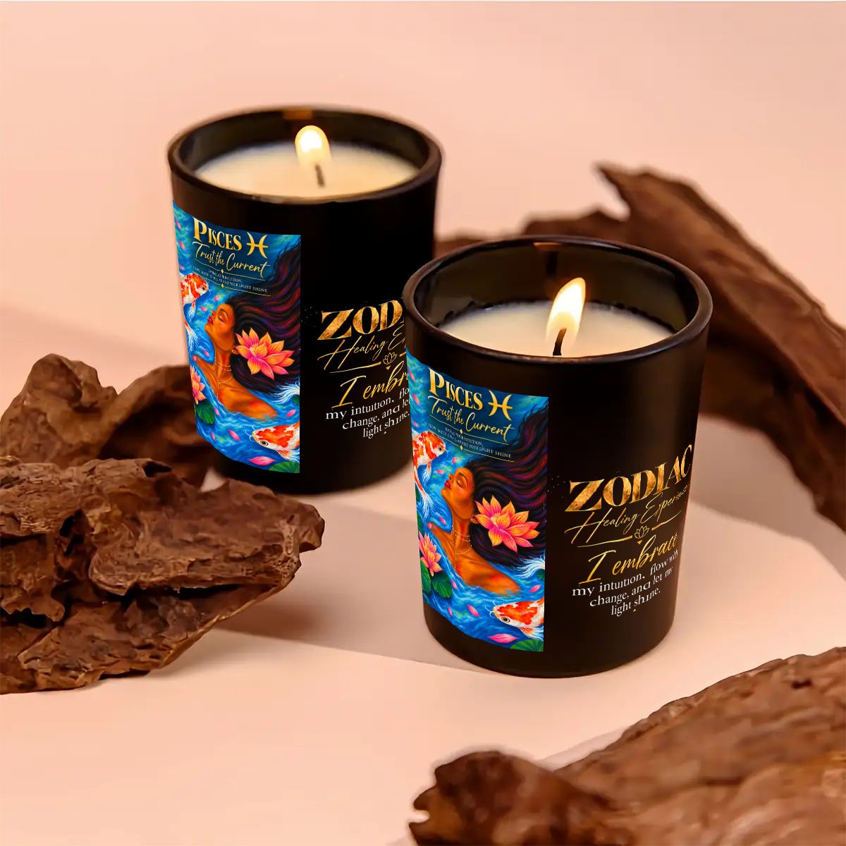 Pisces Zodiac Scented Candle (6oz)