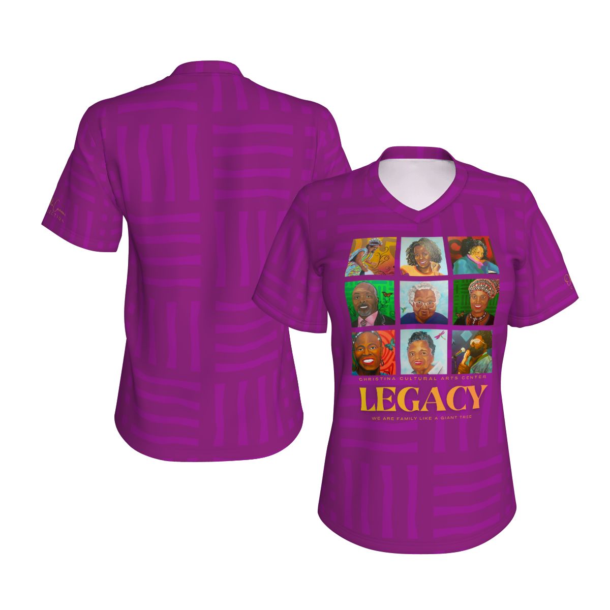 Legacy Wall Women's VNeck Short Sleeve T- Shirt