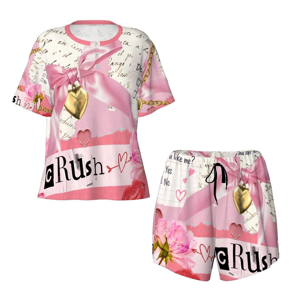 Crush-XOXO Women's Pajama Set