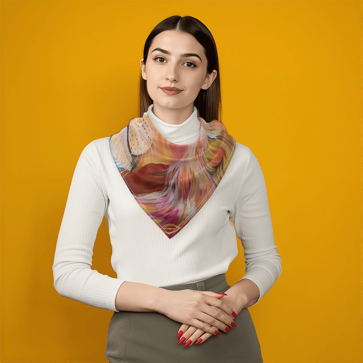 Leo Silk Scarf