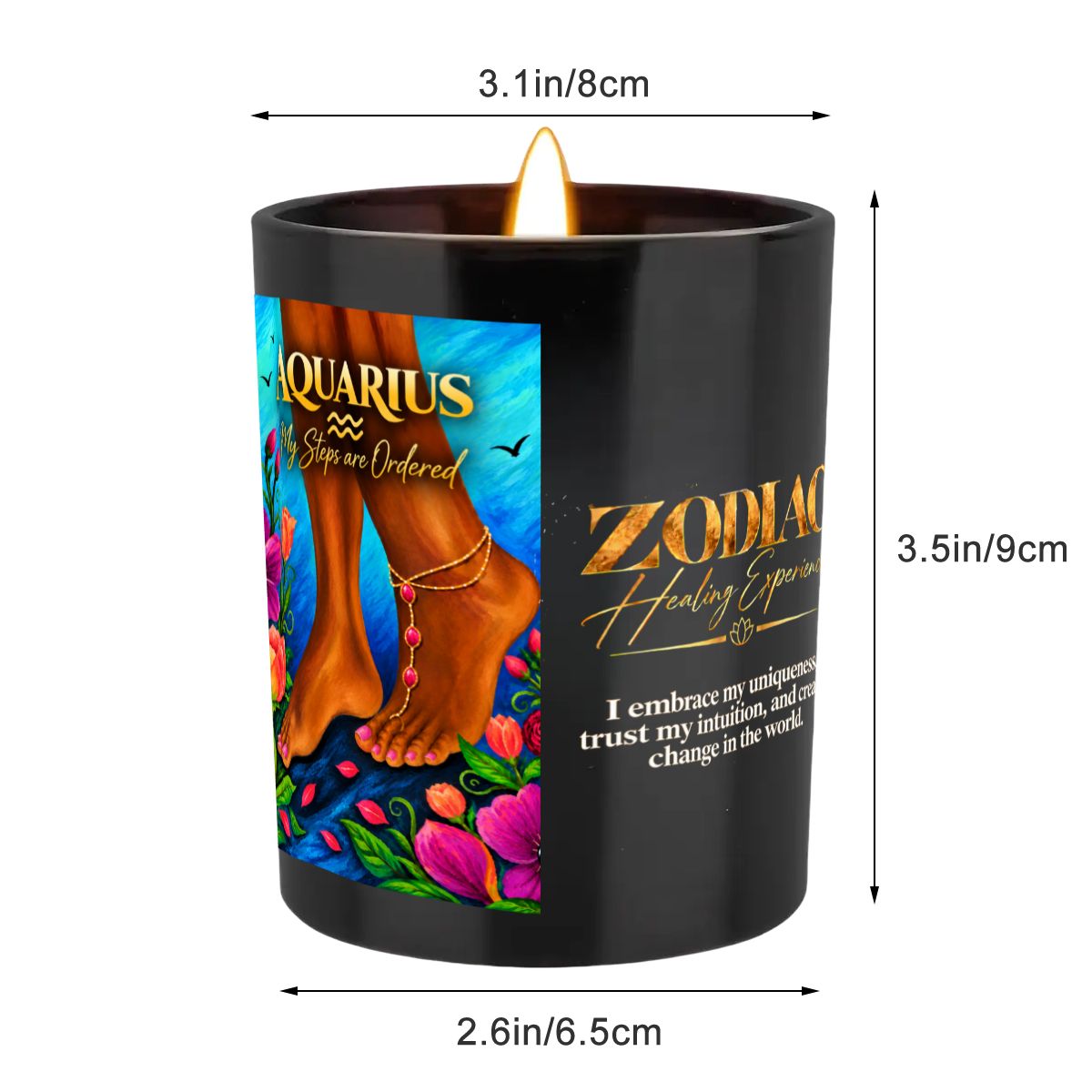 Aquarius Zodiac Scented Candle (6oz)