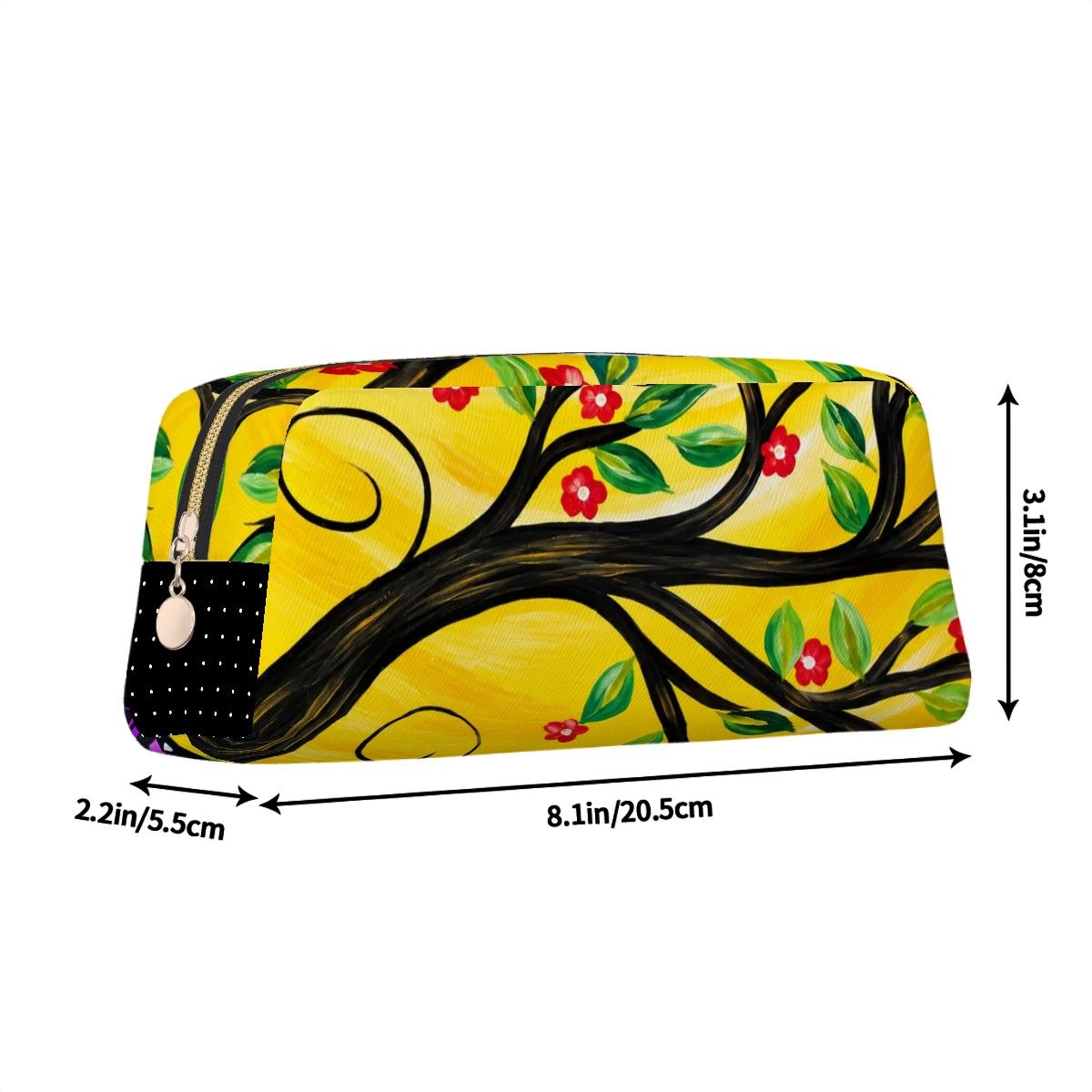 Butterfly Leather Make up Bag