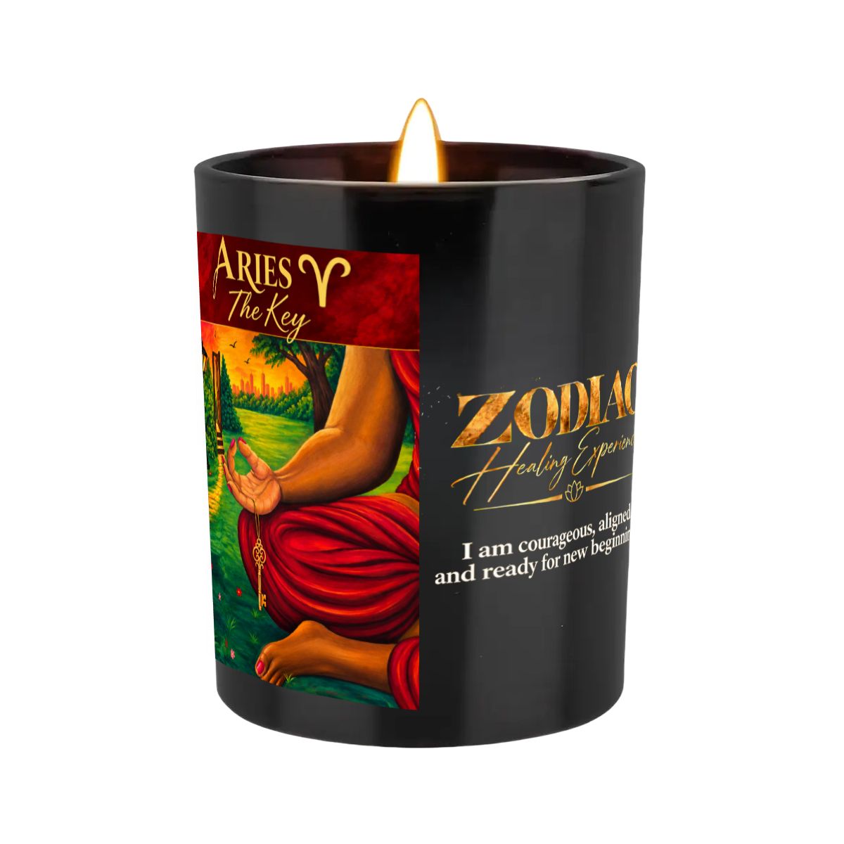 Aries Zodiac Scented Candle (6oz)