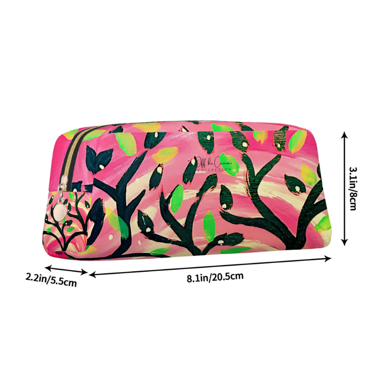 Love Birds Leather Makeup Bag