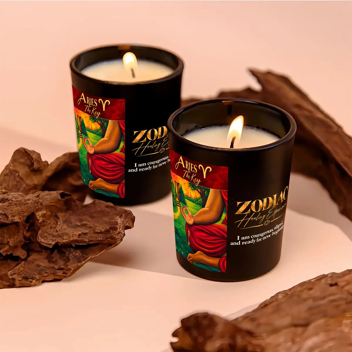 Aries Zodiac Scented Candle (6oz)