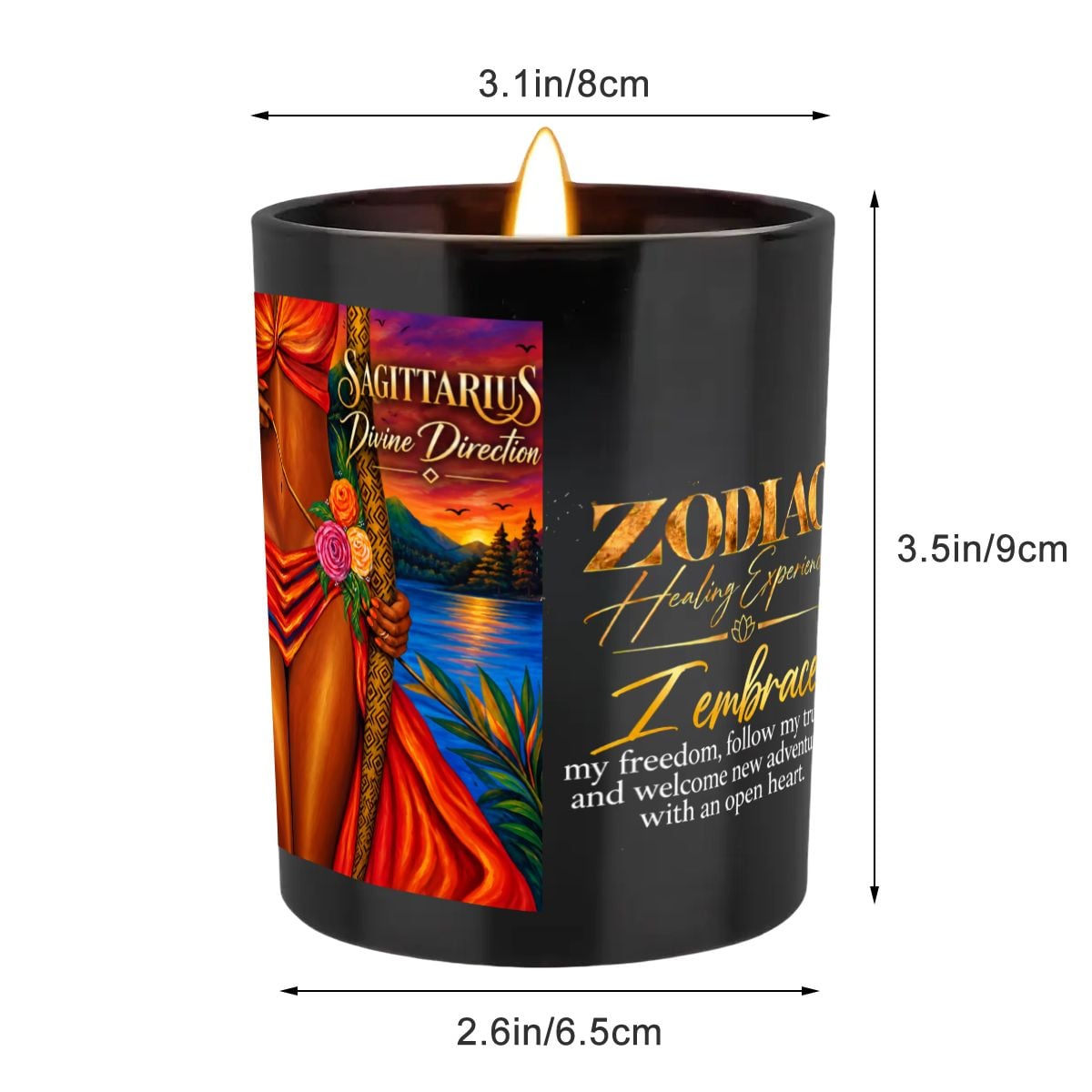 Sagittarius Zodiac Scented Candle (6oz)