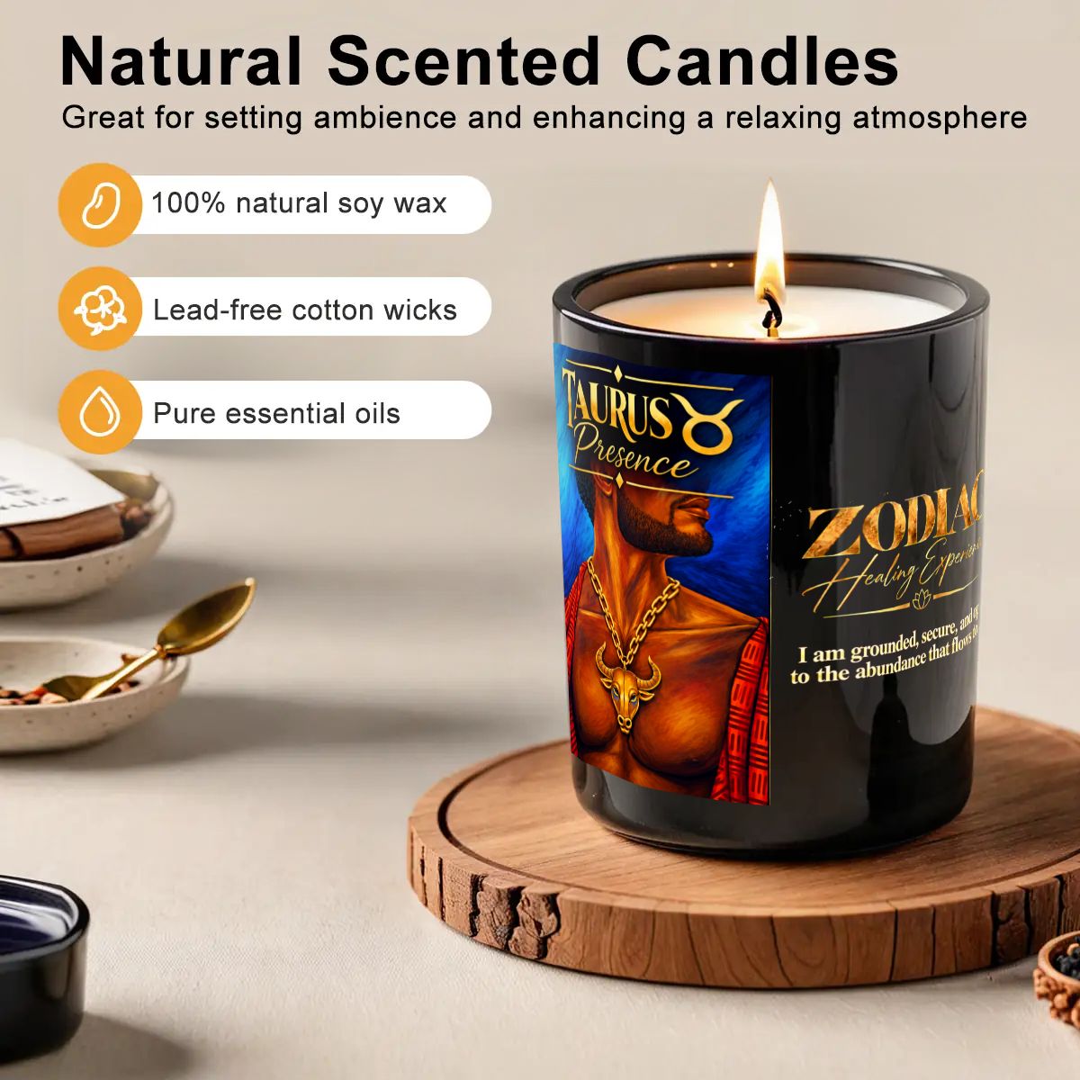 Taurus Zodiac Scented Candle (6oz)
