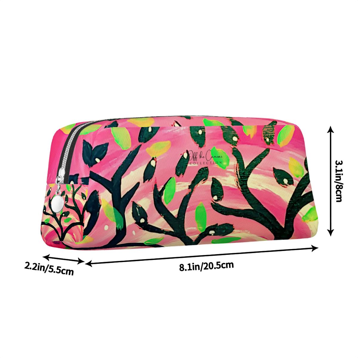 Love Birds Leather Makeup Bag