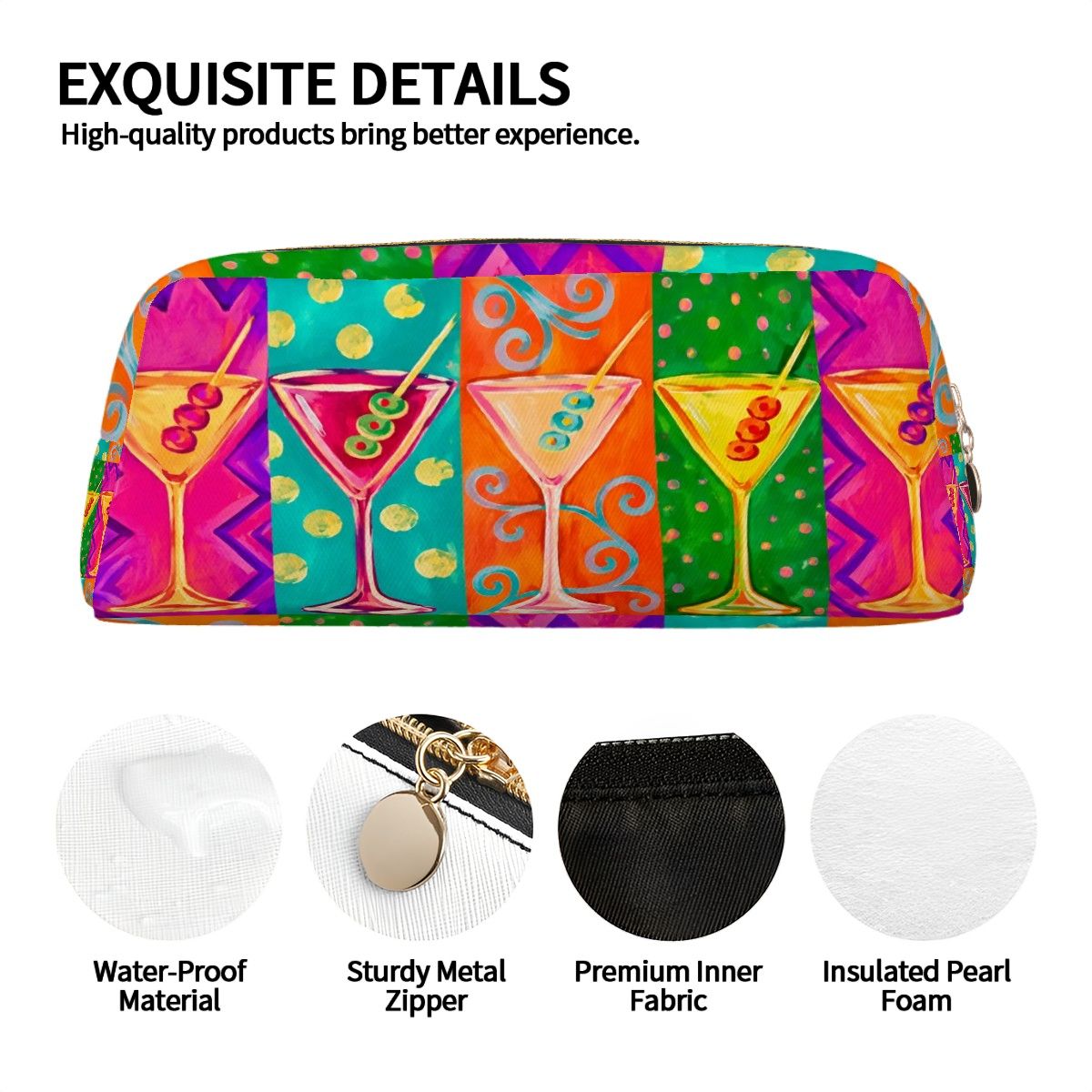 Martini Martini Leather Make up Bag