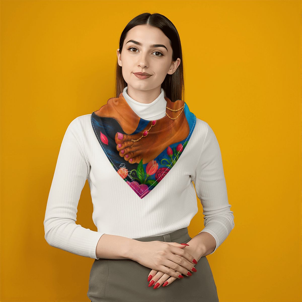 Aquarius Silk Scarf