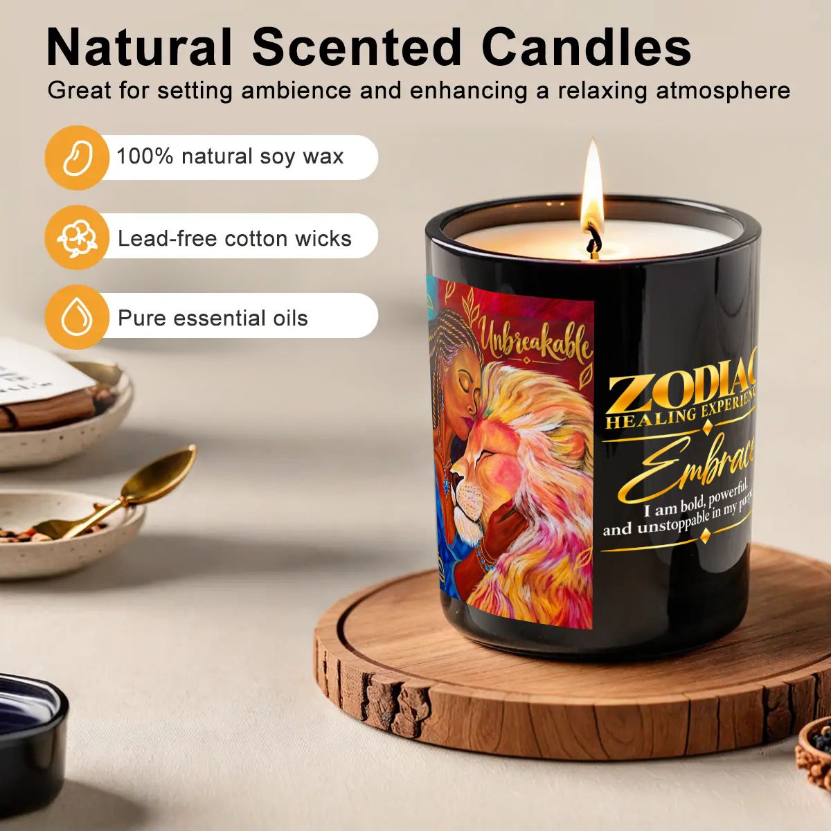 Leo Zodiac Scented Candle (6oz)