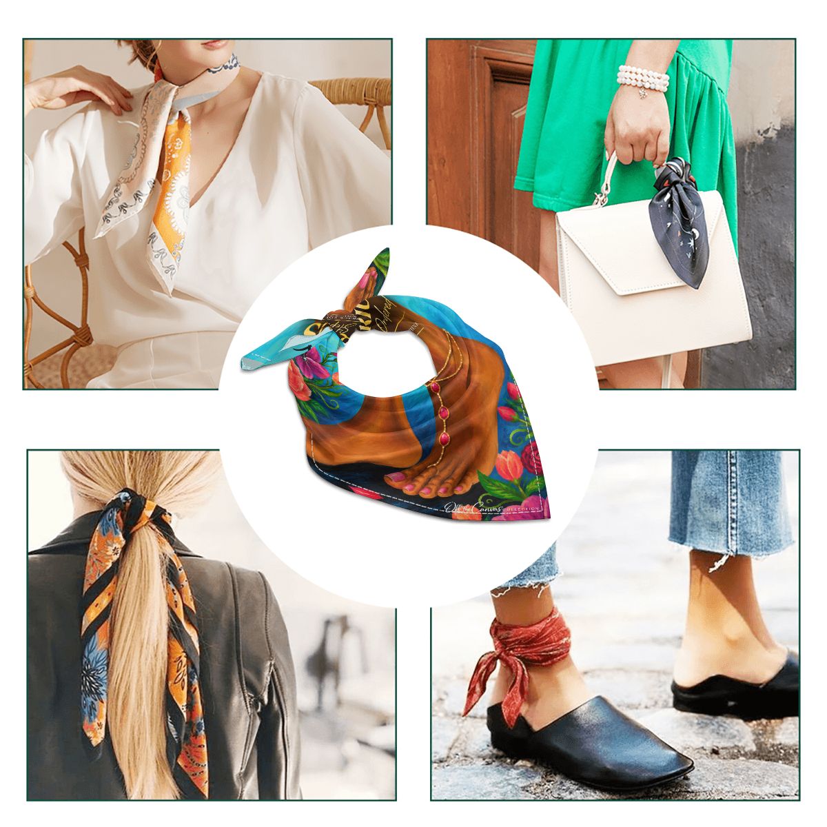 Aquarius Silk Scarf