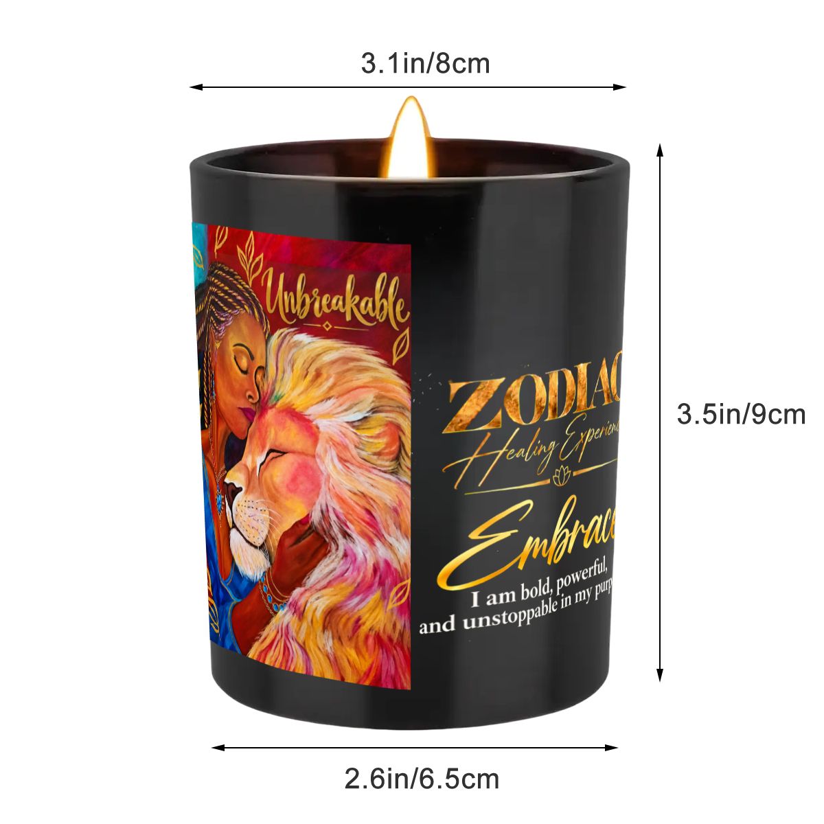 Leo Zodiac Scented Candle (6oz)