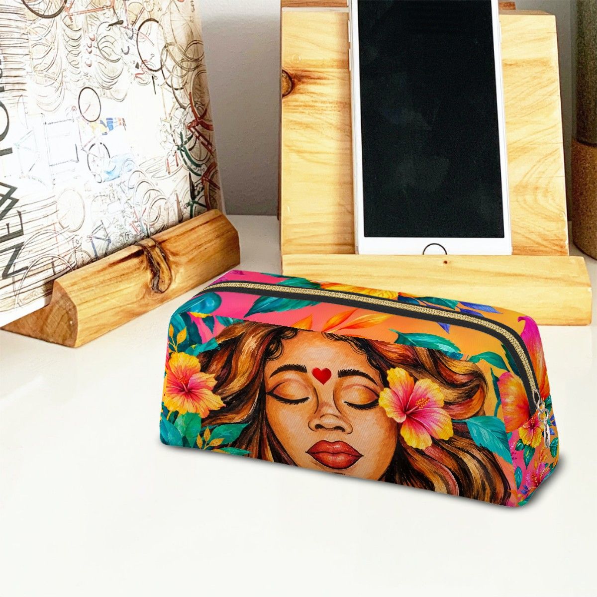 Destiny Leather Makeup Bag