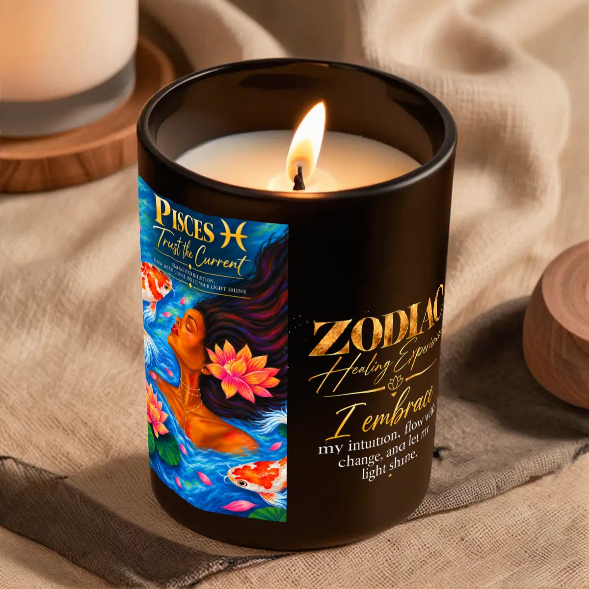 Pisces Zodiac Scented Candle (6oz)