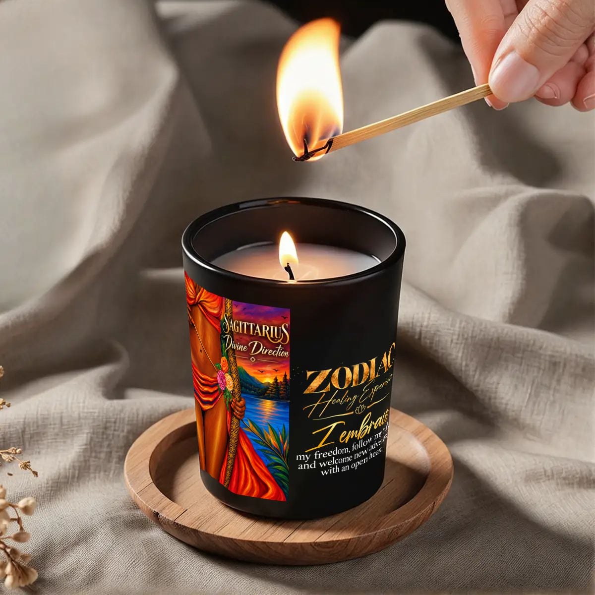 Sagittarius Zodiac Scented Candle (6oz)