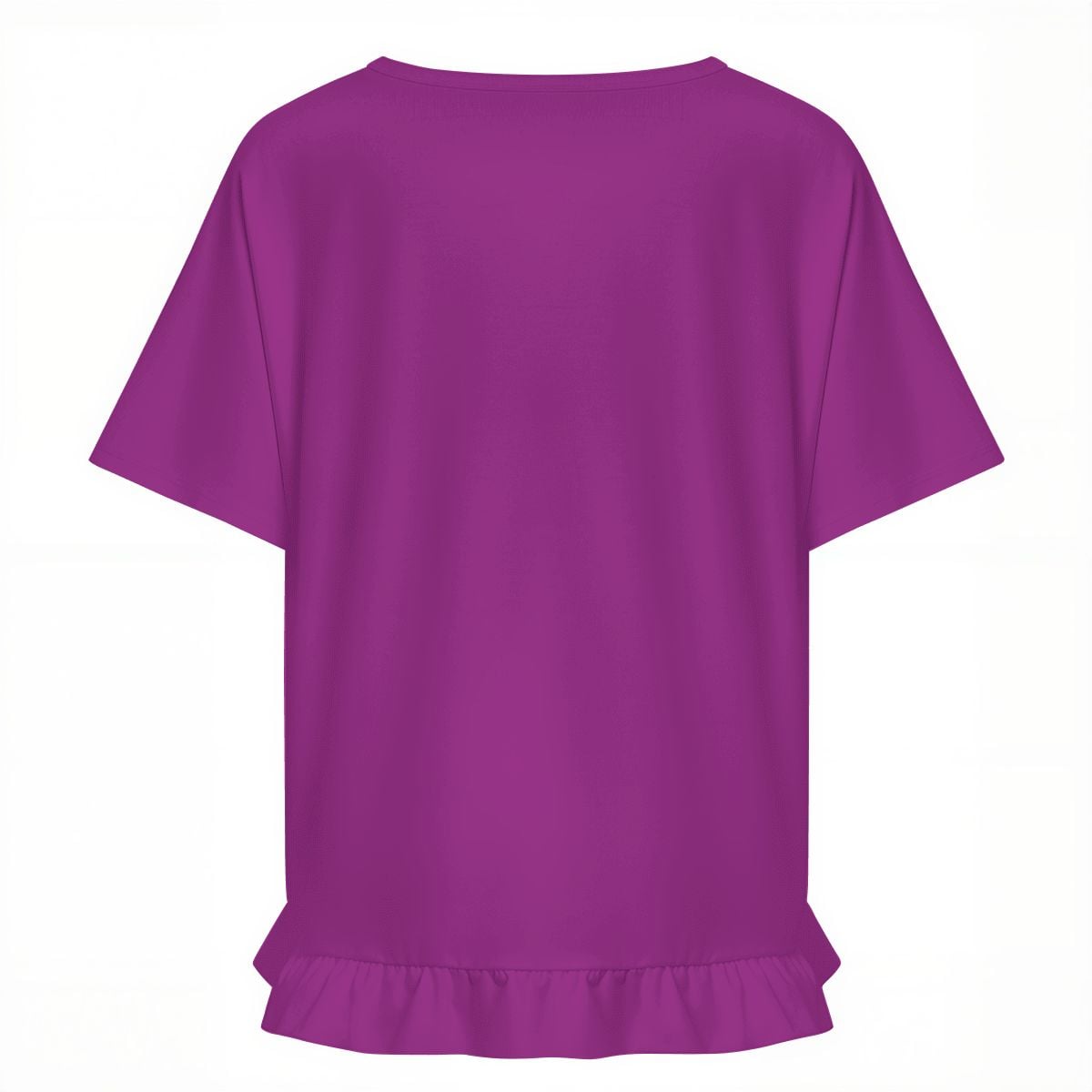Legacy Wall Women's Ruffle Hem Short Sleeve Tshirt