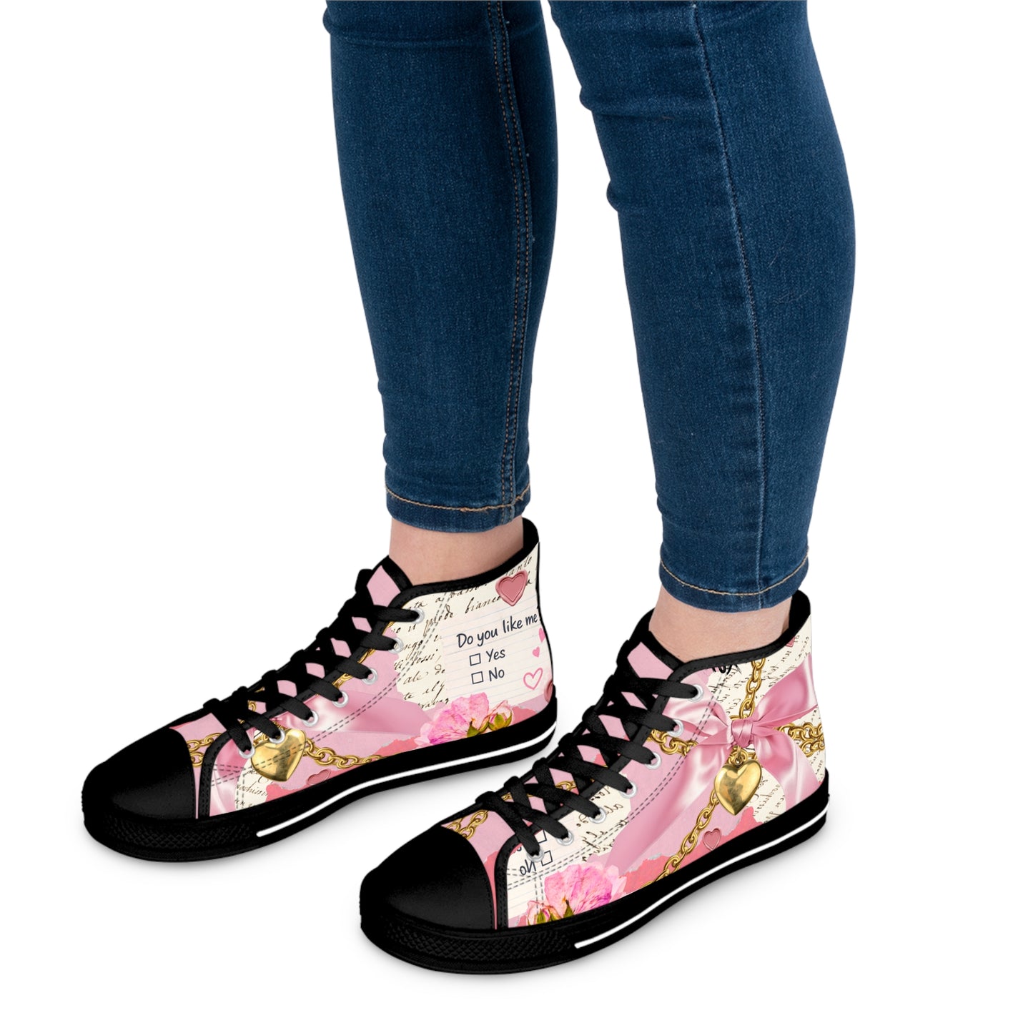 Crush-XOXO Women's Blk High Top Sneakers
