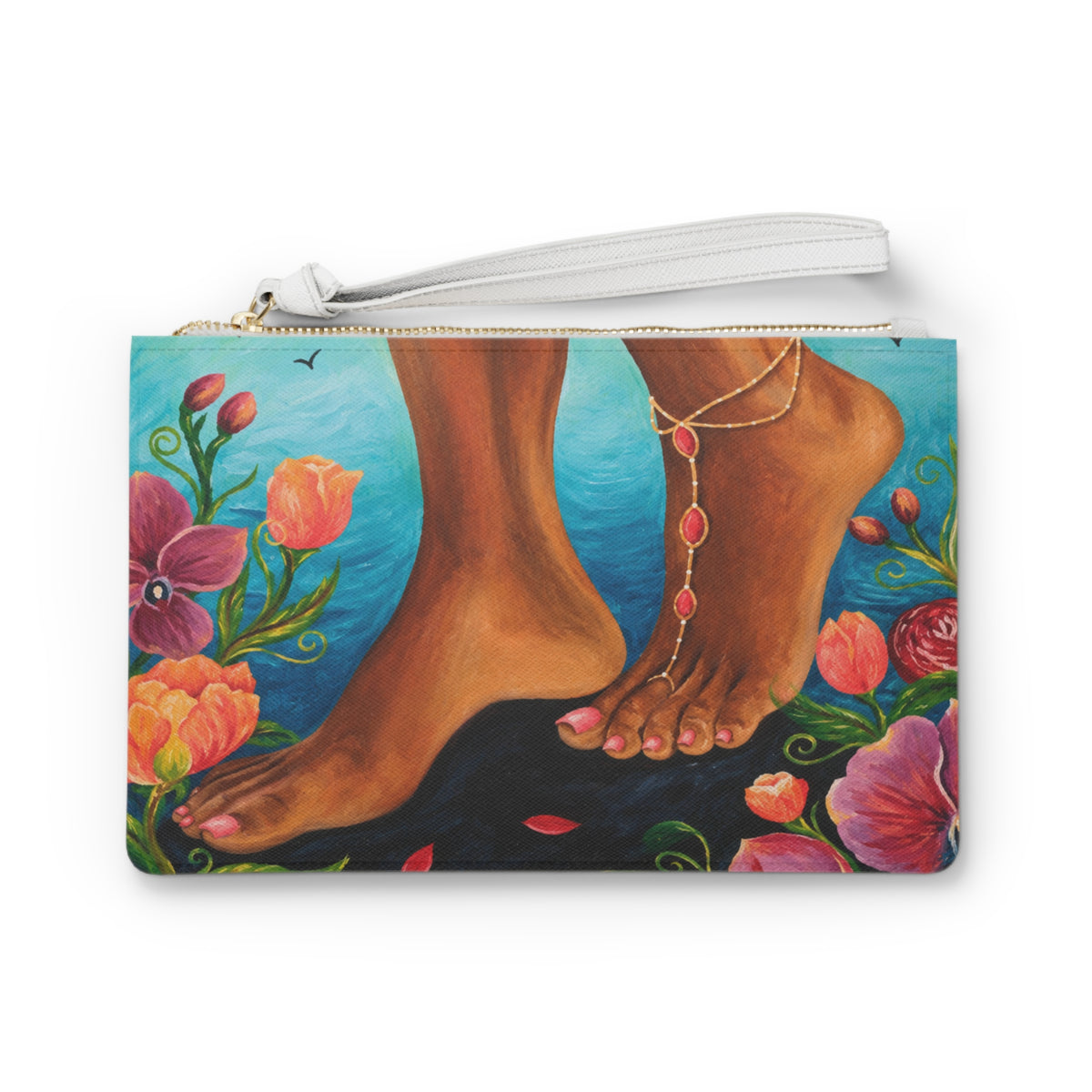 My Steps Are Ordered (Aquarius) Clutch Bag