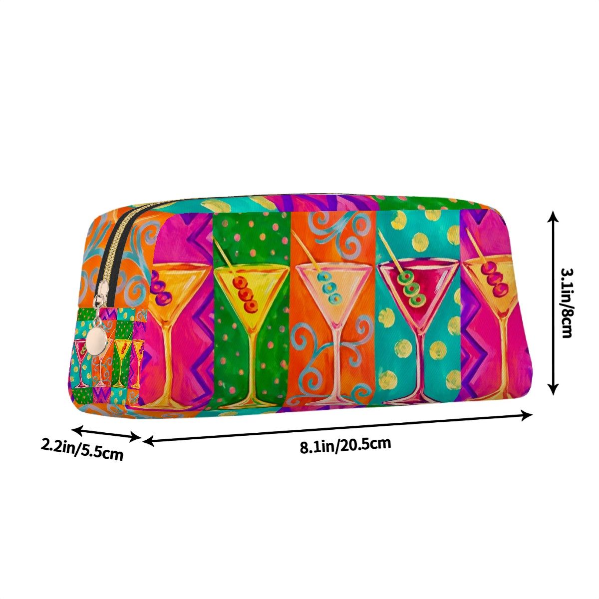 Martini Martini Leather Make up Bag