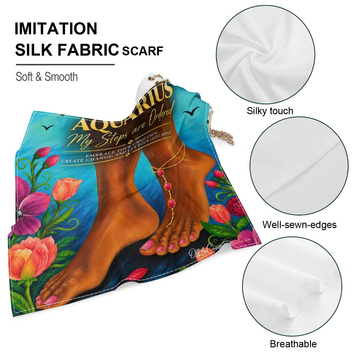 Aquarius Silk Scarf