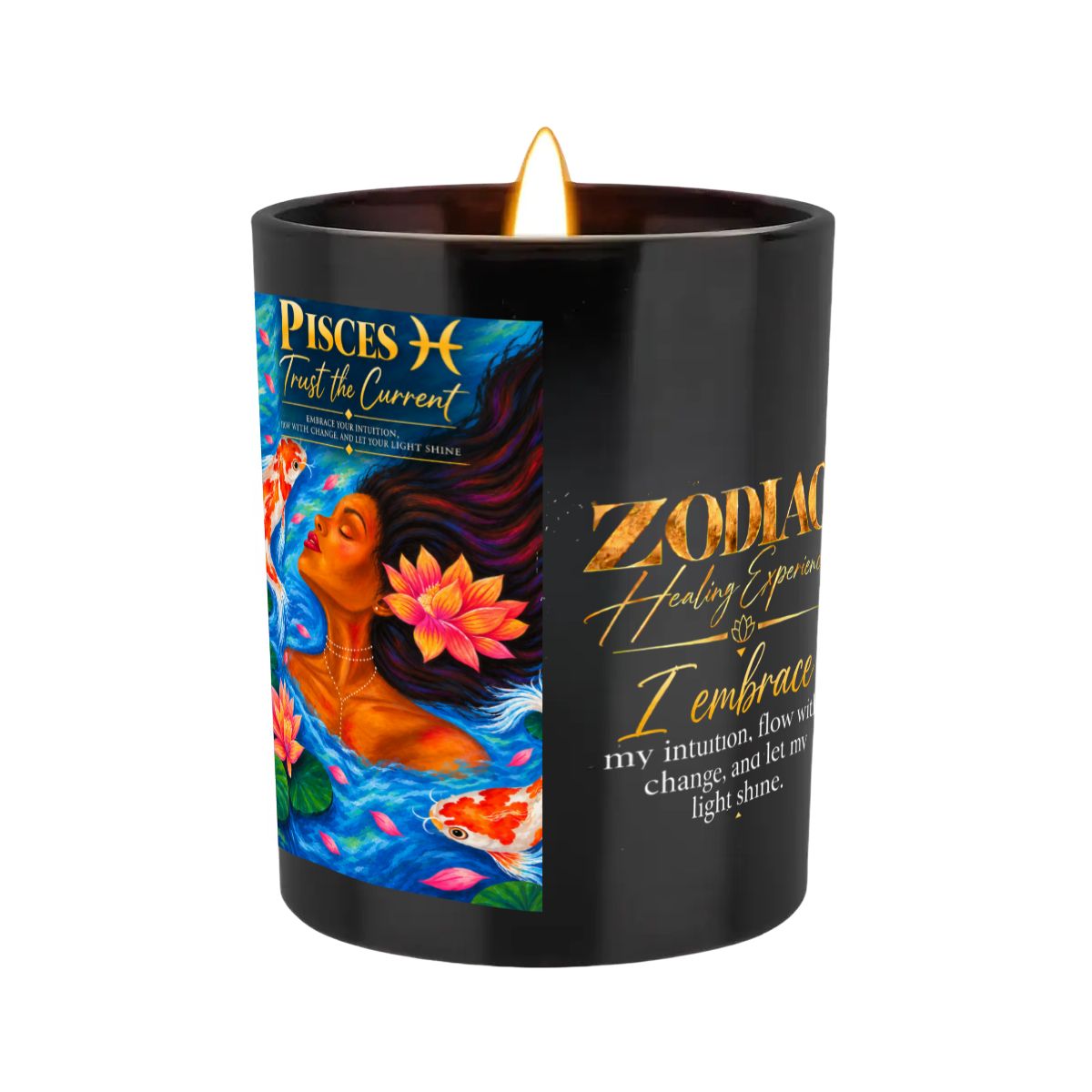 Pisces Zodiac Scented Candle (6oz)