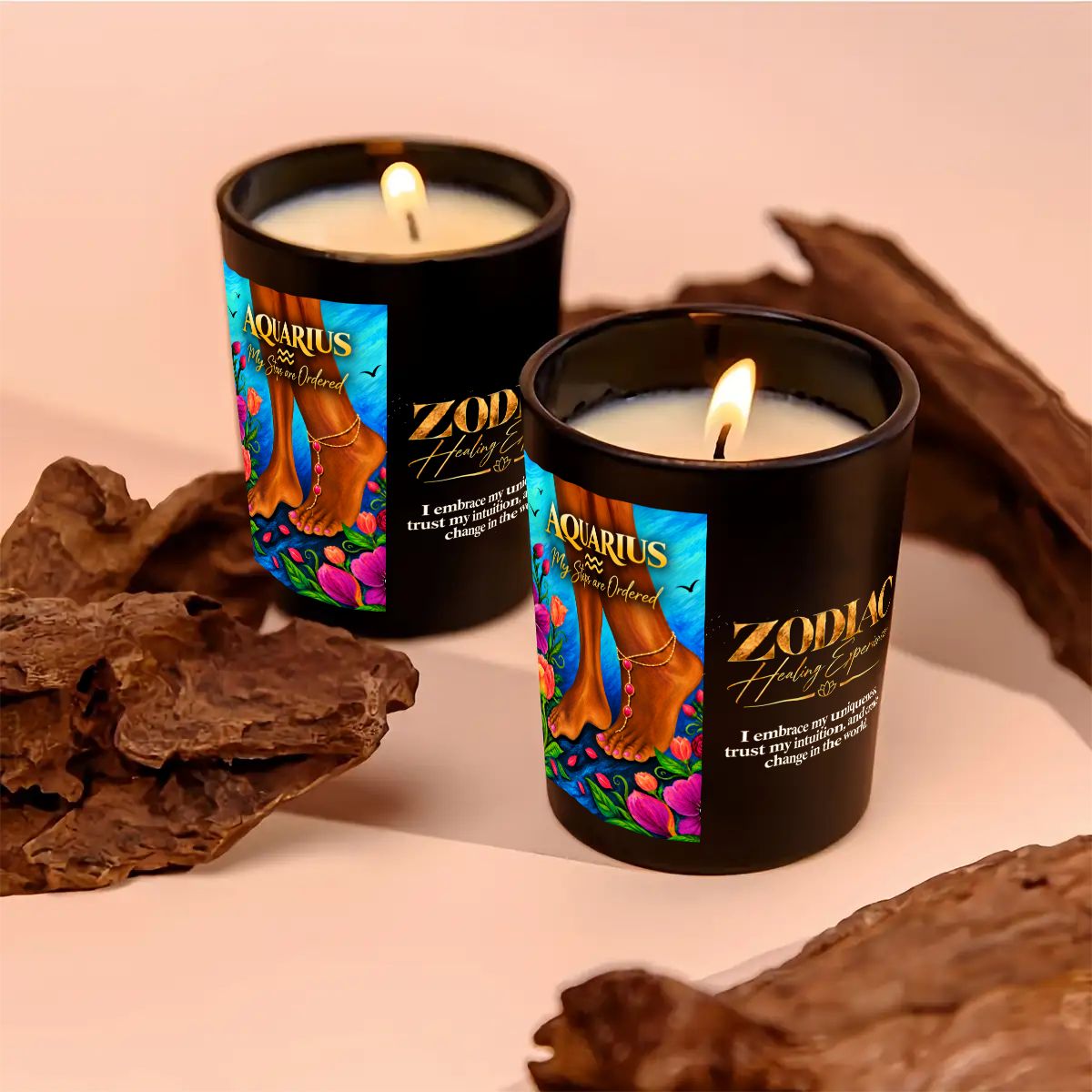 Aquarius Zodiac Scented Candle (6oz)
