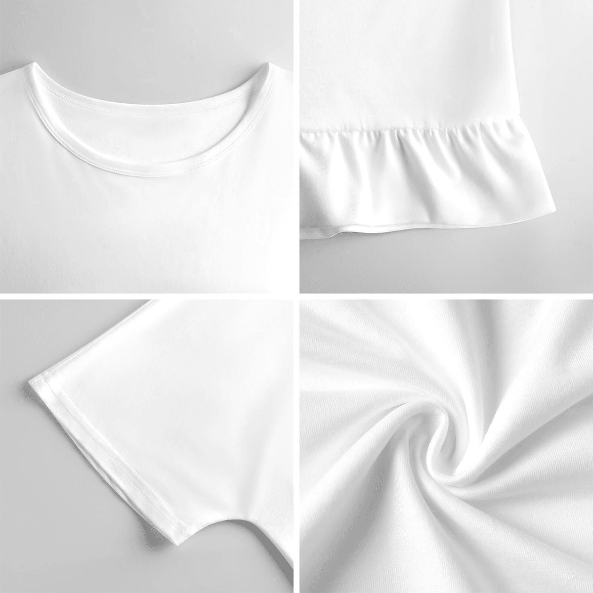 Legacy Wall Women's Ruffle Hem Short Sleeve Tshirt