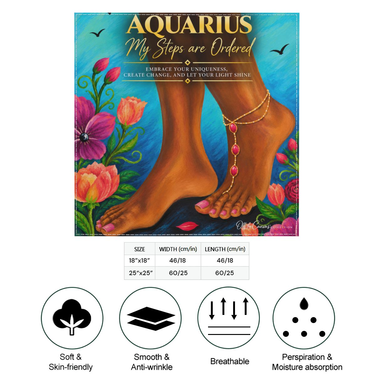Aquarius Silk Scarf