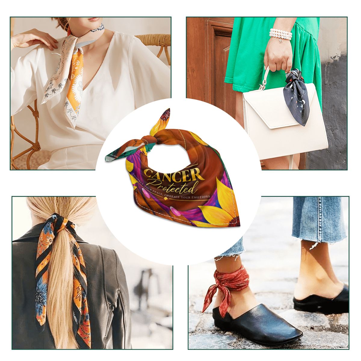 Cancer Silk Scarf